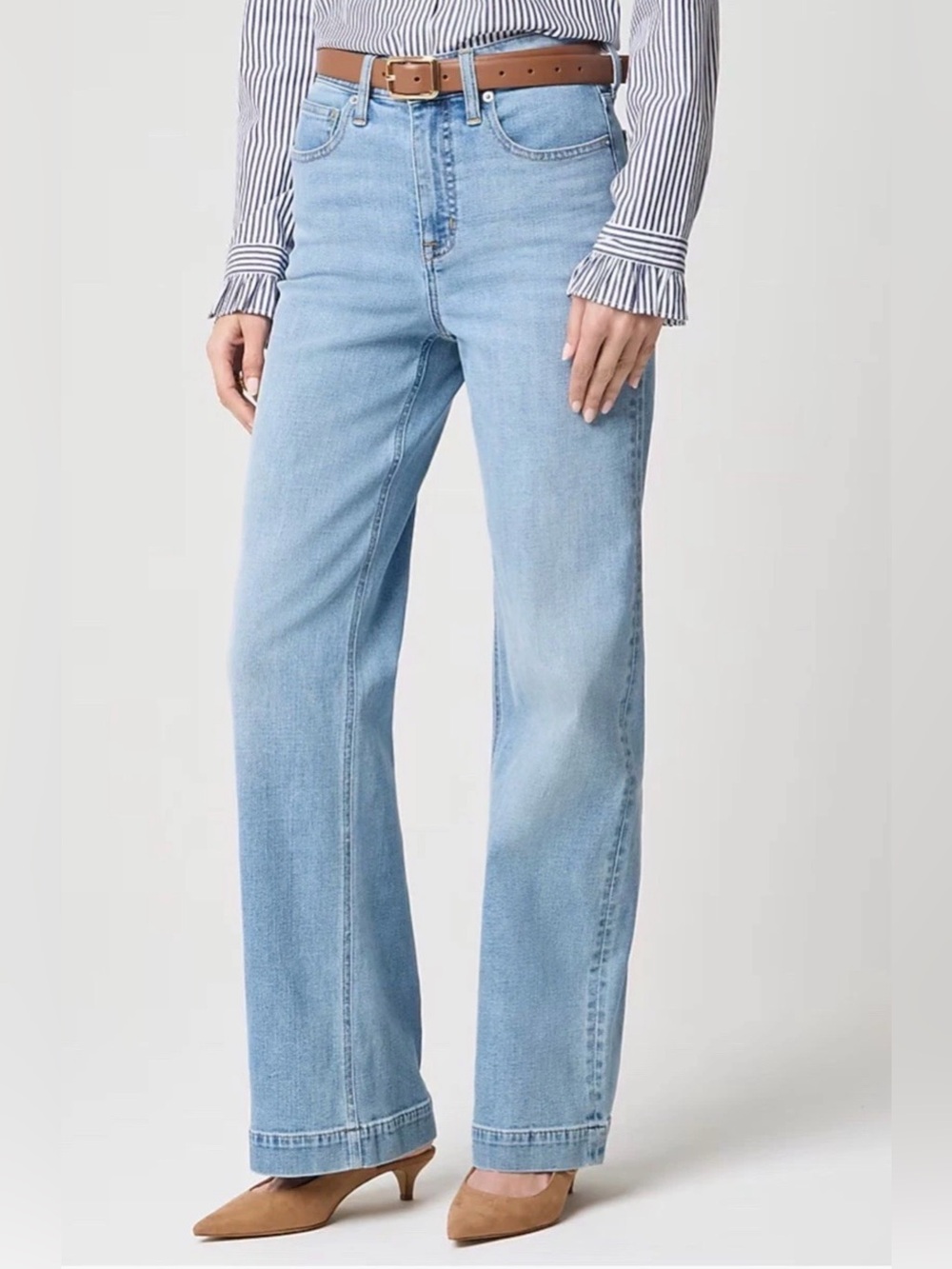 J.Crew Women's Classic Wide Leg Light Blue Sz 31 NWT